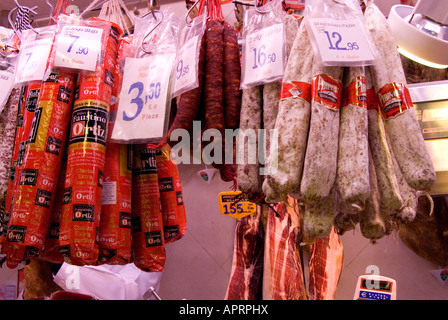 sant josep, market, barcelona, cheese, fresh, Stock Photo
