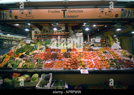 Boqueria market in Barcelona Stock Photo