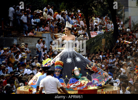 Carneval queen in Barranquilla, Colombia, South America Stock Photo