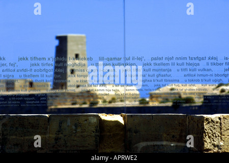 Valletta, Malta, Maltese, mediterranean, europe, island, travel, tourism, fort, language, writing, Fort St Elmo, Fort Saint Elmo Stock Photo