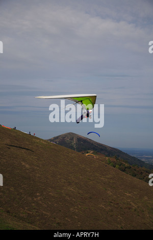 Hang gliding from the Malvern Hills Stock Photo - Alamy