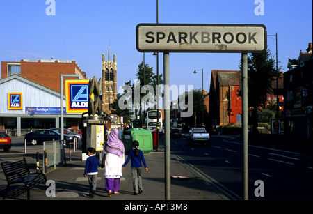 Stratford Road Sparkbrook West Midlands traffic moving along