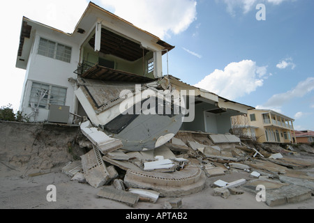 Vero Beach Florida,weather,Hurricane Jeanne damage,wind,storm,weather,destruction,missing beachfront,home,residence,house home houses homes residence, Stock Photo