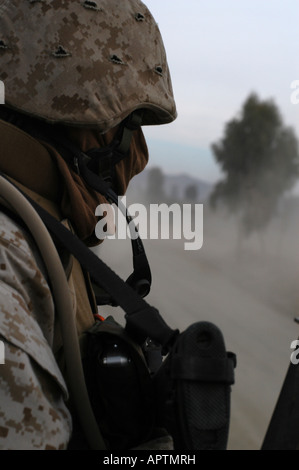 East Afghanistan January 2005 US Army troops based at Khost . Soldiers on patrol. Stock Photo