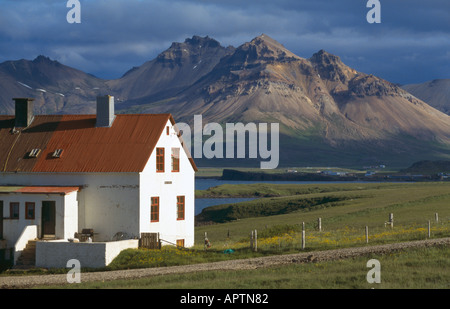 Colourful Landscape and Mountains Iceland Stock Photo