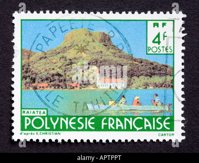 French Polynesia postage stamp Stock Photo