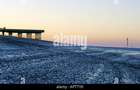 Wyre estuary and Fleetwood Pier Stock Photo