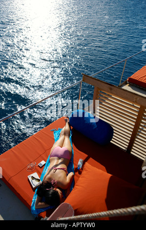 Tui Tai Adventure Cruises Fiji Islands model release 547 Stock Photo