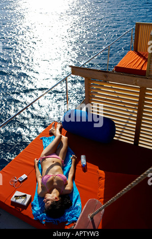 Tui Tai Adventure Cruises Fiji Islands model release 547 Stock Photo