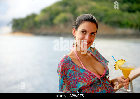 Tui Tai Adventure Cruises Fiji Islands model release 547 Stock Photo