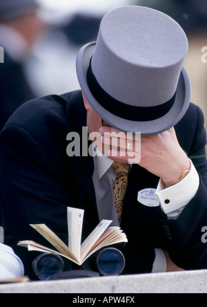 gambler betting gambling 'horse racing' ascot Stock Photo