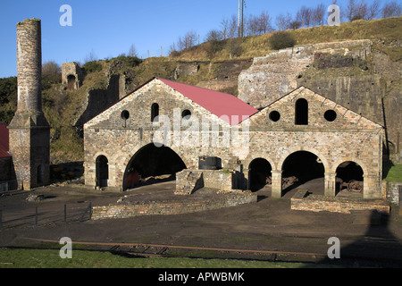 The ironworks at Blaenavon lie in the north-eastern corner of the South Wales coalfield. Stock Photo