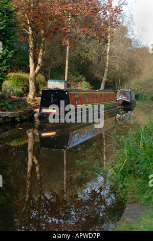 Narrow Boats On The Cauldon Canal Stock Photo