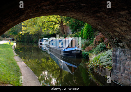 Narrow Boat On The Cauldon Canal Stock Photo