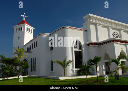 Catholic church in Playa del Carmen, Quintana Roo state, Mexico, North America Stock Photo