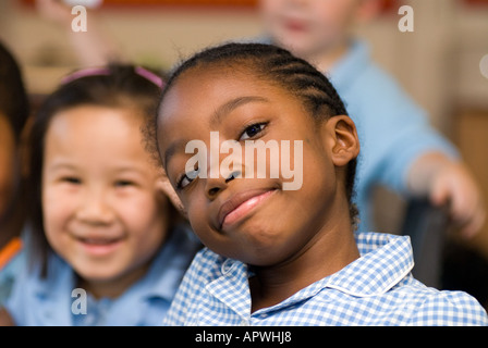 Kids having fun at After School Club, Archbishop Sumner Primary School, Kennington, London, UK. Stock Photo