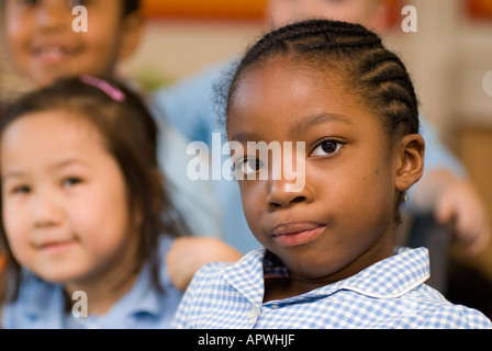 Kids having fun at After School Club Archbishop Sumner Primary School Kennington London Stock Photo