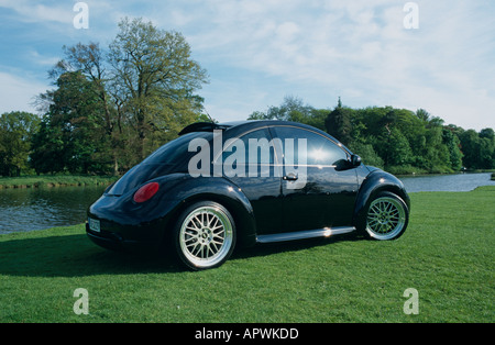 Volkswagen New Beetle Coccinelle 1999 Noire 1/18 Solido Miniature Sans Boîte
