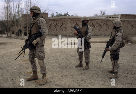 East Afghanistan January 2005 US Army troops based at Khost Stock Photo