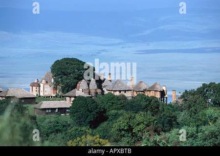 Conscop Lodge, Ngorongoro Crater, Safari Lodge, Serengeti National Park, Tansania, Africa Stock Photo