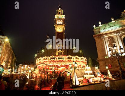 Christmas Market, Lille, France Stock Photo