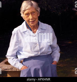 Ninety Year Old Woman in England Stock Photo