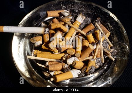 Overflowing Ashtray Stock Photo