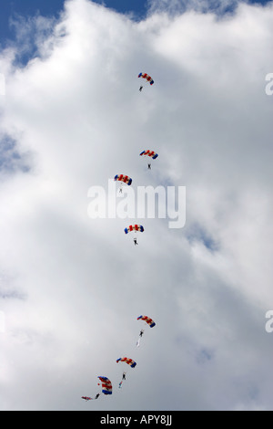 Red Devils parachute team Stock Photo