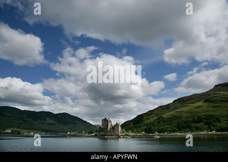 EILEAN DONAN CASTLE SEEN FROM THE WATERS OF LOCH DUICH HIGHLAND Stock Photo