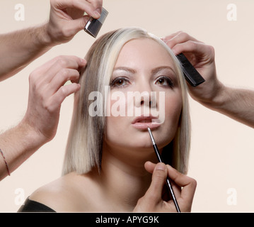 woman hair style Stock Photo