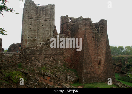 Goodrich Castle Welsh Marches Ross-on-Wye Herefordshire England United Kingdom Stock Photo