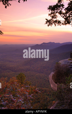 Sunset, Caesars Head State Park, Cleveland, South Carolina, USA Stock Photo