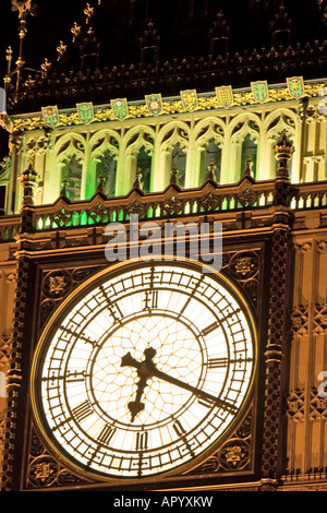 The face of Big Ben in London UK December 5 2007 Stock Photo