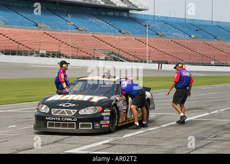 Racing car on the Daytona Speedway, Daytona Beach, Florida, USA Stock Photo