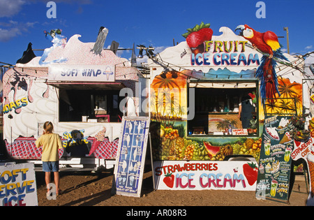 Winton country show, Matilda Hwy, Australien, Australia, Queensland, Matilda Highway, food stalls, Winton Show Stock Photo