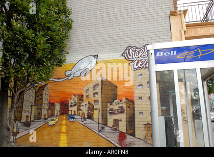 Street art Montreal Quebec Canada Stock Photo