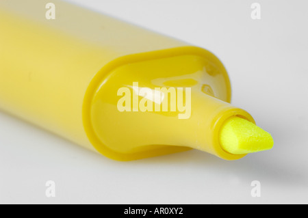 Yellow highlighter Stock Photo
