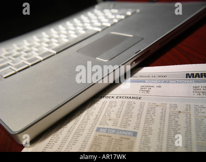 Stock Market Reports Stock Photo