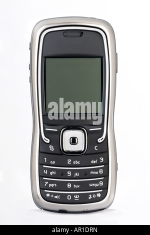 studio shot of mobile phone on a white background Stock Photo