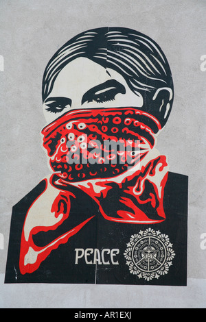 Shepard Fairey OBEY Paste up near Old Street, London Stock Photo