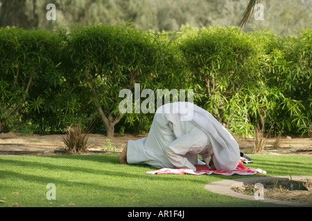 Arab Man praying Stock Photo