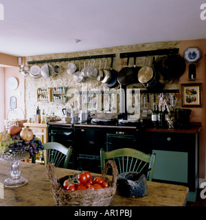 country kitchen in an English farmhouse Stock Photo