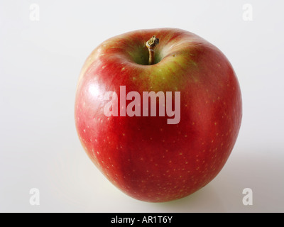 Whole red apple - Braeburn Stock Photo