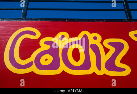 Cadiz tour bus, Cadiz, Spain Stock Photo