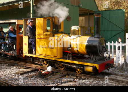 Bagnall 2-4-0T 1781/1905 'Polar Bear' built for the Groudle Glen Railway, Isle of Man now at Amberley Working Museum, Sussex. Stock Photo