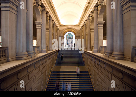 main staircase, Metropolitan Museum of Art, New York City, USA Stock ...