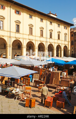 Arezzo antique market tuscany italy hi res stock photography and