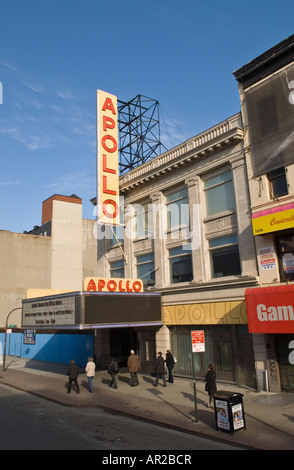 The landmark Apollo Theatre in Harlem, New York City Stock Photo