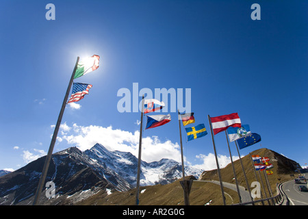 high alpine road on the Grossglockner, Austria Stock Photo