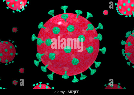 illustration of HIV human immunodeficiency virus Stock Photo - Alamy